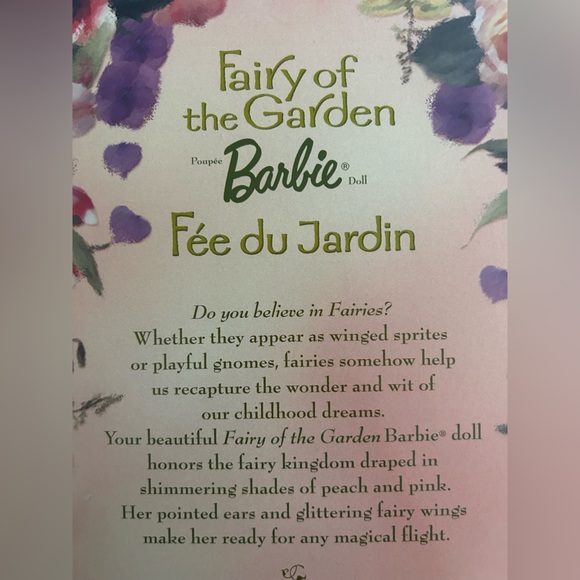 Vintage Mattel 2000 Collector Edition Fairy Of The Garden Barbie Doll - Picture 5 of 10